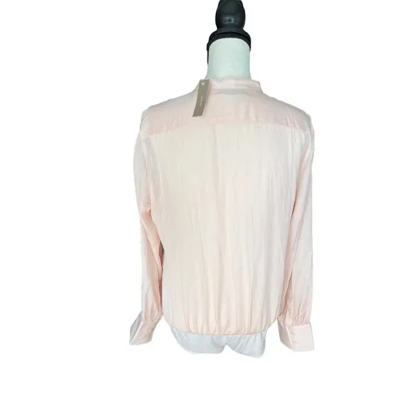 NWT J. Crew Stretch Tailored Bodysuit Silk Light Shell Size 12